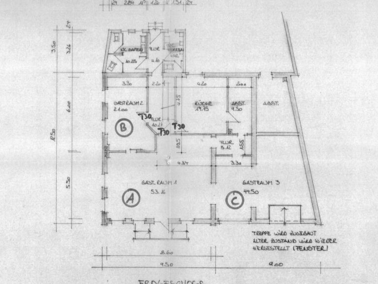 plattegrond gasthof Mittelstrimmig